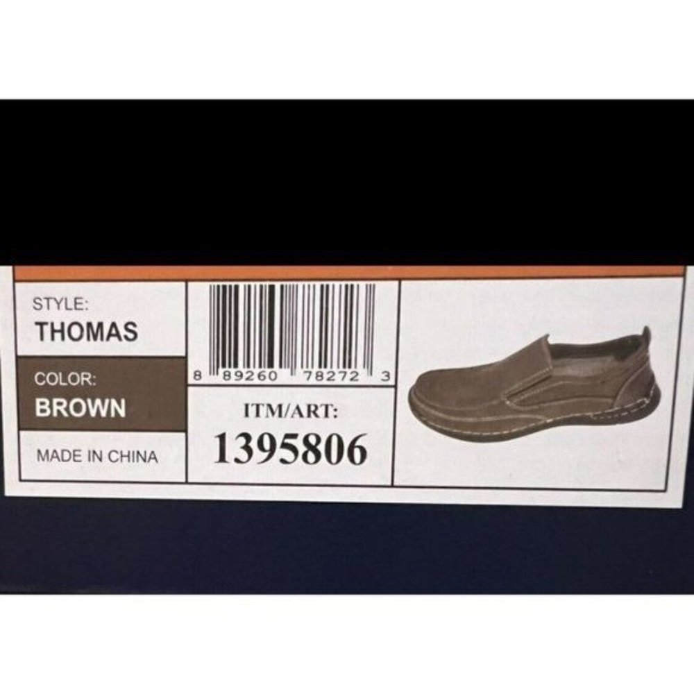 NEW!! Izod Thomas Men's Brown Slip-On Memory Foam Shoes Size 10,10.5, 11 12 - Picture 6 of 11